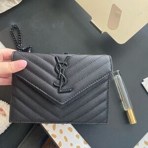 Wallet on a chain purse ysl